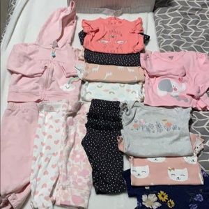 Bundle of 6 month baby girl clothes